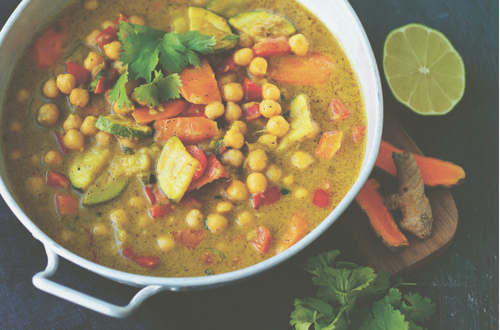 Butter Curry med Kikärtor